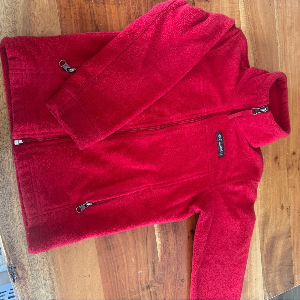 Columbia Vibrant Red Fleece Jacket